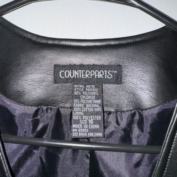 Counterparts Vegan Faux Leather Vest - Picture 3 of 7